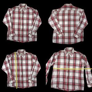 Wrangler Mens XL Relaxed Fit Long Sleeve Button Up Plaid Shirt Western Cowboy